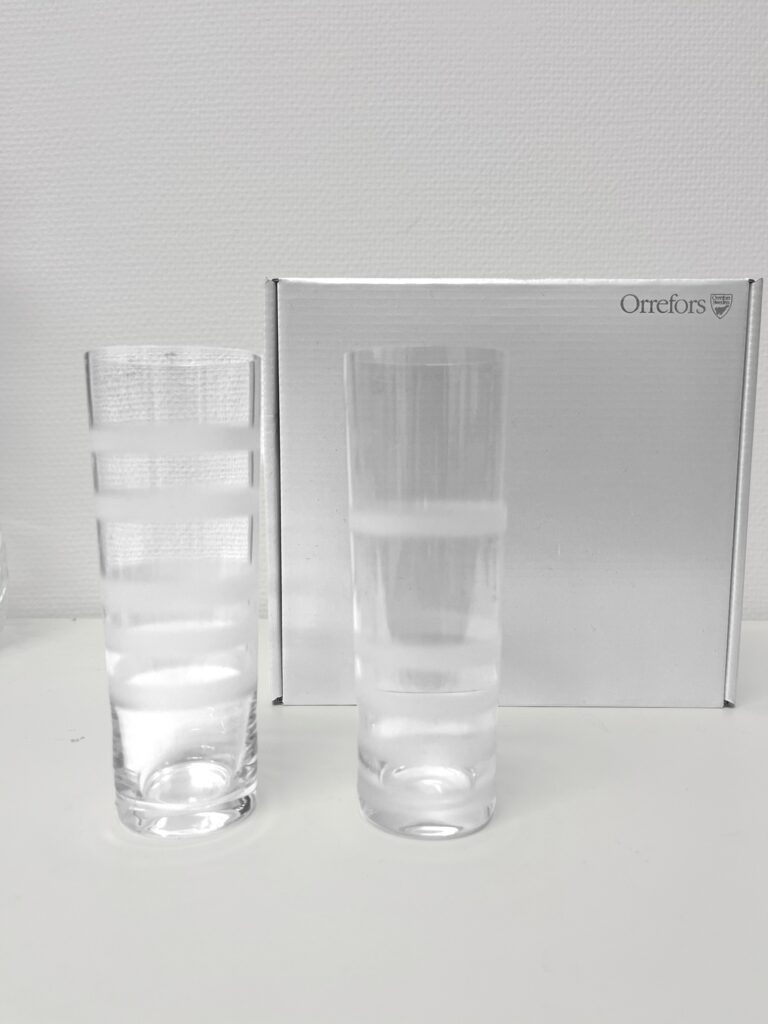 Orrefors - Slowfox - 2 st Champagne glas i original låda Design Ingegerd Råman