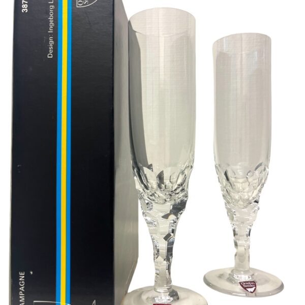 Orrefors - Carina - 2 Pack Champagneglas originalkartong design Ingeborg Lundin