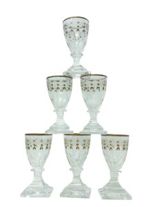 Kosta Boda Odelberg Junior – 6 st snapsglas – design Sen Gustaviansk – vintage