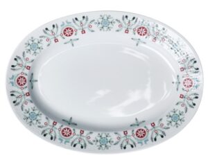 Rörstrand Swedish Grace – Winter, Ovalt fat 32 cm – design Louise Adelborg