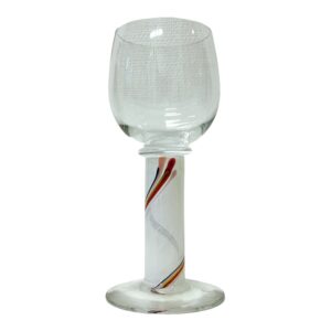 Kosta Boda Rainbow – rödvins- och ölglas – design Bertil Vallien – vintage