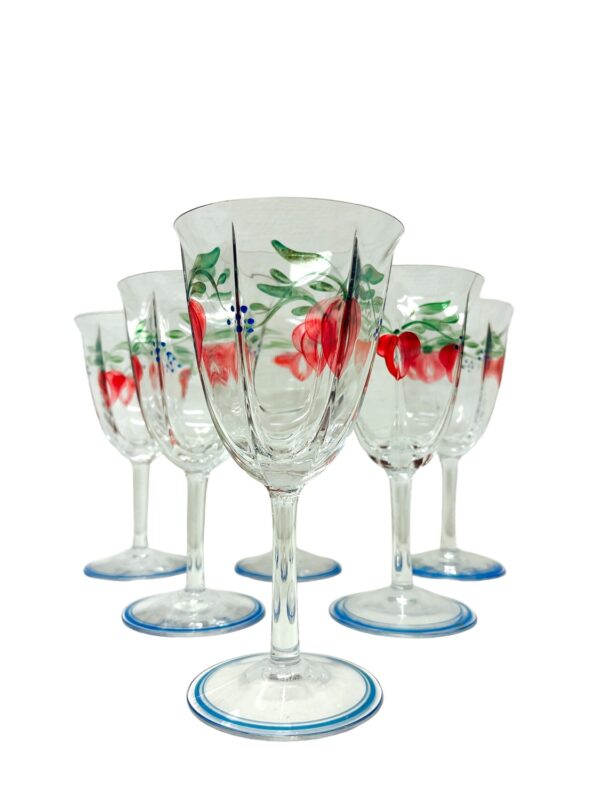 Orrefors - 6 st Maja Öl Röd vin glas Design Eva Englund