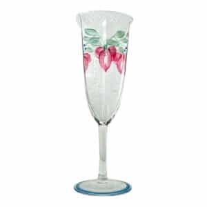 Orrefors Maja – champagneglas i kristall – design Eva Englund – vintage