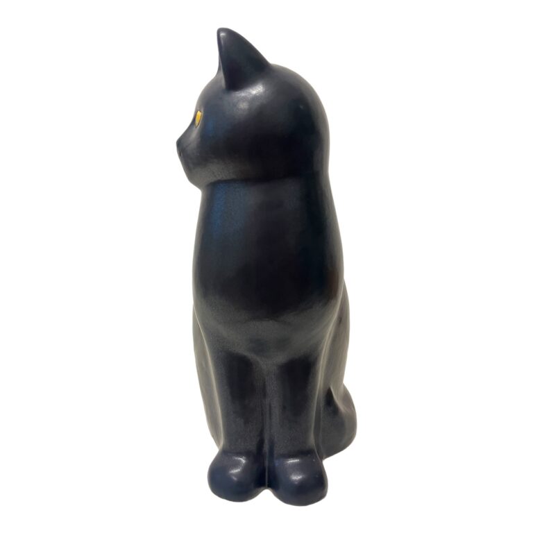 Gustavsberg - Katten Murre Svart - Maxi 36 cm hög design Lisa Larson