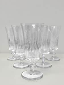 Kosta Boda Åre – 6 st vin- och champagneglas i kristall – design Bertil Vallien – vintage
