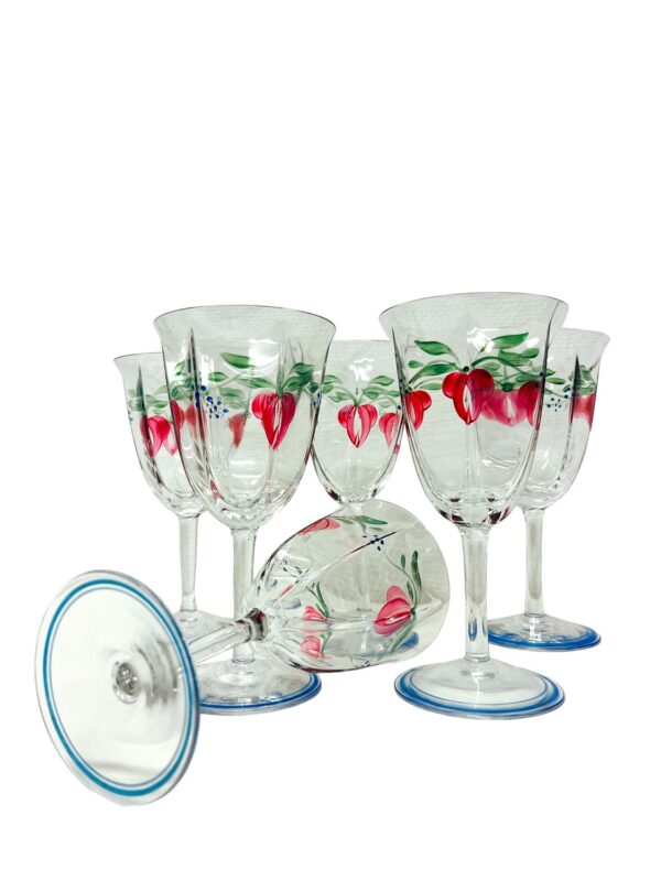 Orrefors - 6 st Maja Öl Röd vin glas Design Eva Englund