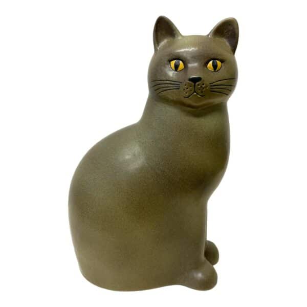 Gustavsberg - Katten Murre Grå - Maxi 36 cm hög design Lisa Larson