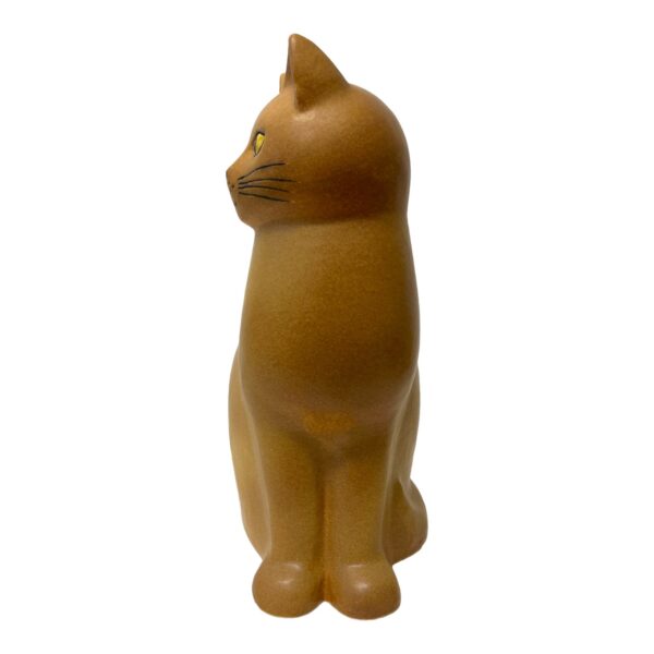Gustavsberg - Katten Murre Brun - Maxi 36 cm hög design Lisa Larson