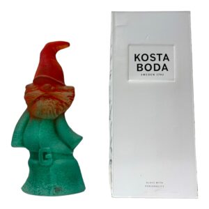 Kosta Boda Catwalk – jultomte, Santa Doc – design Kjell Engman – vintage