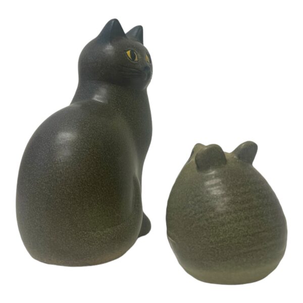 Gustavsberg - Katt & mus " Tom & Jerry " Hel Grå - Midi design Lisa Larson