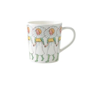 Design House Stockholm – Elsa Beskow kaffe- och teglas mugg, Prästkrage flickan vit – design Catharina Kippel