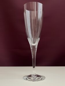 Orrefors Lisbeth – champagneglas i kristall – design Henning Koppel – vintage