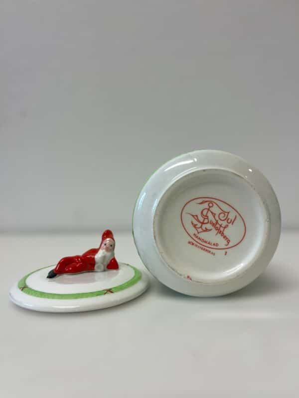Gustavsberg - God Jul - Sockerskål med lock tomte Design