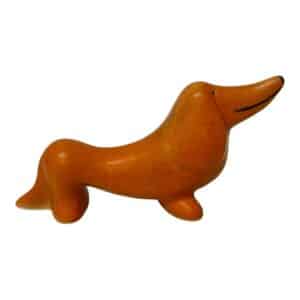 Gustavsberg Kennel – Tax / Dachshound, porslinsfigur – design Lisa Larson – vintage