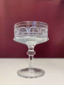 Kosta Boda Husar – champagneglas coupe i kristall – design Bertil Vallien – vintage