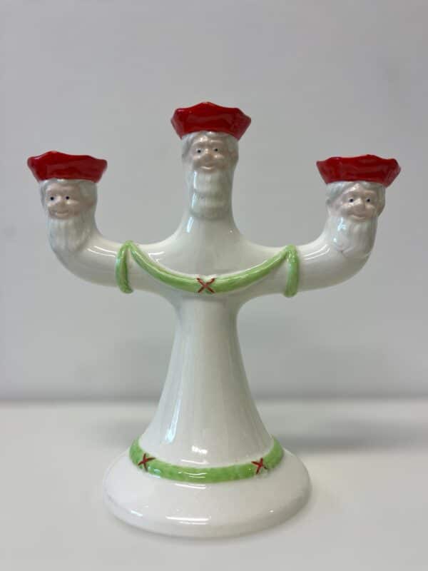 Gustavsberg - God Jul - Ljusstake / Kandelaber med 3 Tomtar Design