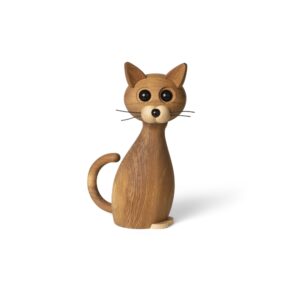 Spring Copenhagen – Lucky katt dekoration 42 cm Ek/Lönn