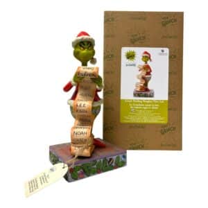 Disney – Grinch håller Naughty/Nice önskelista, figur – design Jim Shore