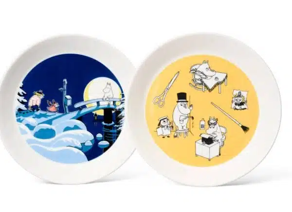 Arabia - Mumin - 2-pack Samlartallrik Kontor & Vinternatt Designer Tove Jansson