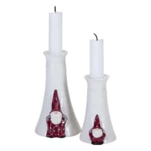 Nääsgränsgården – ljusstake Elmer och Max 2-pack H 11-14 cm – design Ruth Vetter