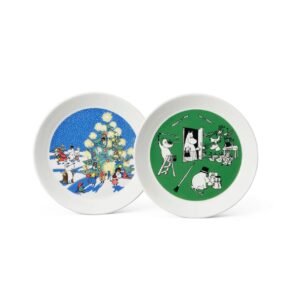 Arabia Teckning & Jul – Mumin tallrik set – design Tove Jansson