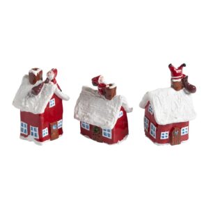 Nääsgränsgården – tomtessons Jul hus 3-pack, H 5-5,8 cm – design Camilla Ståhl