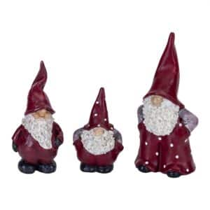 Nääsgränsgården – Leonard, Max och Elmer 3-pack H 5.5-9 cm, tomtefigur – design Ruth Vetter