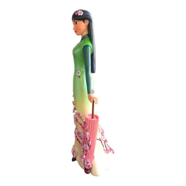 Disney prinsessor - Figurin - Mulan i botaniska trädgården - Botanical Design Jim Shore - Bild 4