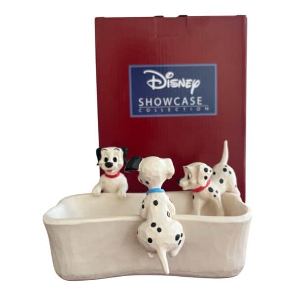 Disney - Figurin - 101 Dalmatiner badar i badkaret / Puppy Bowl Design Jim Shore