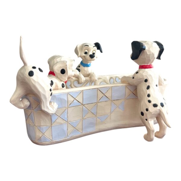 Disney - Figurin - 101 Dalmatiner badar i badkaret / Puppy Bowl Design Jim Shore - Bild 4