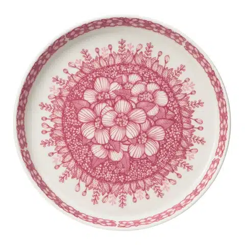 Arabia Huvila – 6 st Frukost / Förrätts tallrikar 19 cm – design Heini Riithahuhta