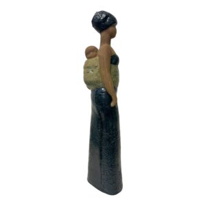 Gustavsberg – Afrikansk Kvinna med barn, porslinsfigur – design Lisa Larson