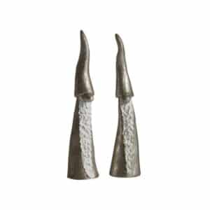 Nääsgränsgården – tomten den långa silver 2 st H 15 cm – design Ruth Vetter
