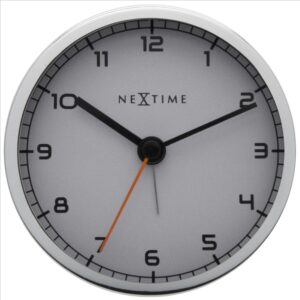 NeXtime – Company Alarm väckarklocka 9 cm Vit/Metall