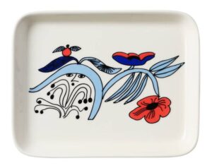 Arabia Puutarhurit – Rektangulär serverings tallrik 15 x 19 cm – design Armi Teva