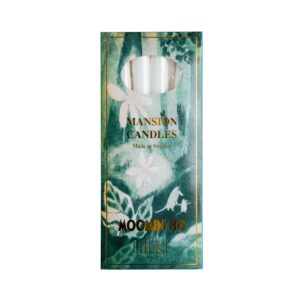 Hilke Collection Mumin – 6 st Herrgårds stearinljus vit – design Giovanna Hilke