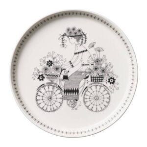 Arabia Emilia – 6 st Frukost / Förrätts tallrikar 19 cm – design Raija Uosikkinen