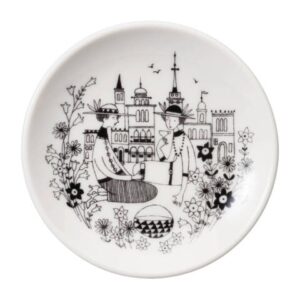 Arabia Emilia – 6 st fat / tallrikar 10,5 cm – design Raija Uosikkinen
