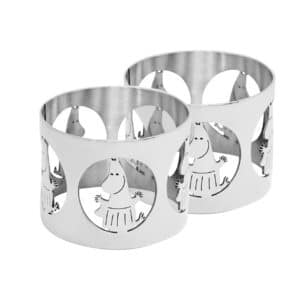 Hilke Collection Mumin – 2 st silver servettringar Moomin mamma – design Giovanna Hilke