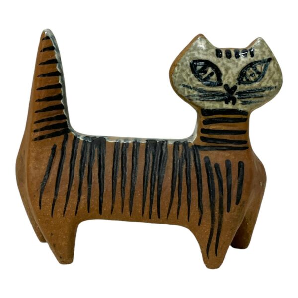 Gustavsberg- Figurin - Lilla Zoo - stående Katt - design Lisa Larson