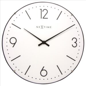 NeXtime – Basic Dome väggklocka Ø 35 cm vit