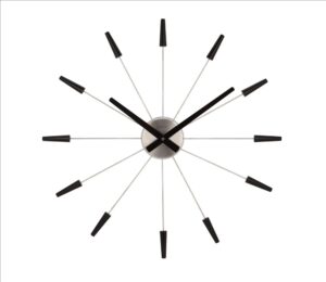 NeXtime – Plug Inn väggklocka 58 cm svart