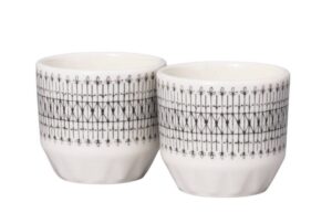 Arabia Emilia – 6 st äggkoppar 4 cl – design Raija Uosikkinen