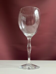 Orrefors Sahara – rödvinsglas – design Erika Lagerbielke – vintage