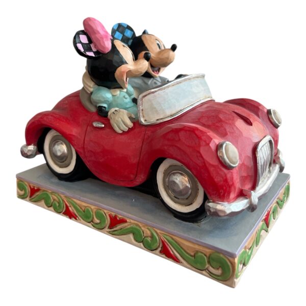 Alla Hjärtans gåva Musse & Mimmi - A Lovely Drive  – 17 cm, Designad av Jim Shore - Bild 4
