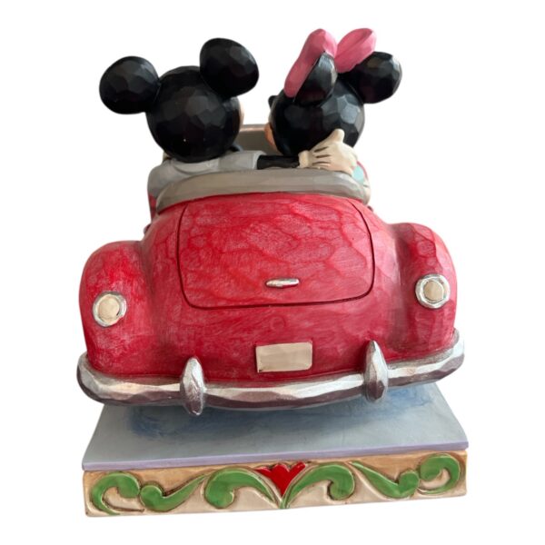Alla Hjärtans gåva Musse & Mimmi - A Lovely Drive  – 17 cm, Designad av Jim Shore - Bild 3