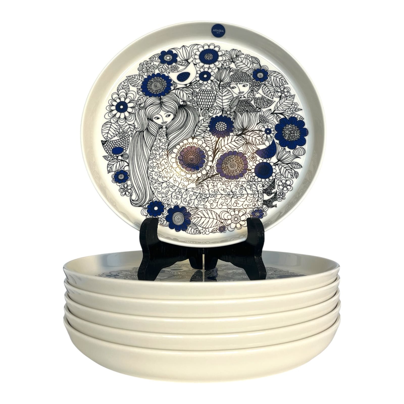 Arabia - Pastoraali 6 st Mat Tallrikar 24 cm Design Esteri Tomula