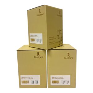 Rörstrand Swedish Grace – Snö, 6 st äggkoppar 4 cl – design Louise Adelborg