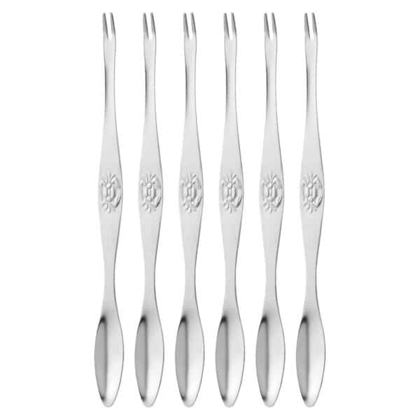 Skai Skaldjursgaffel 6 st rostfritt stål 16,5 cm