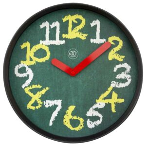 NeXtime – nXt Chalkboard väggklocka Ø 30 cm Svart/Grön